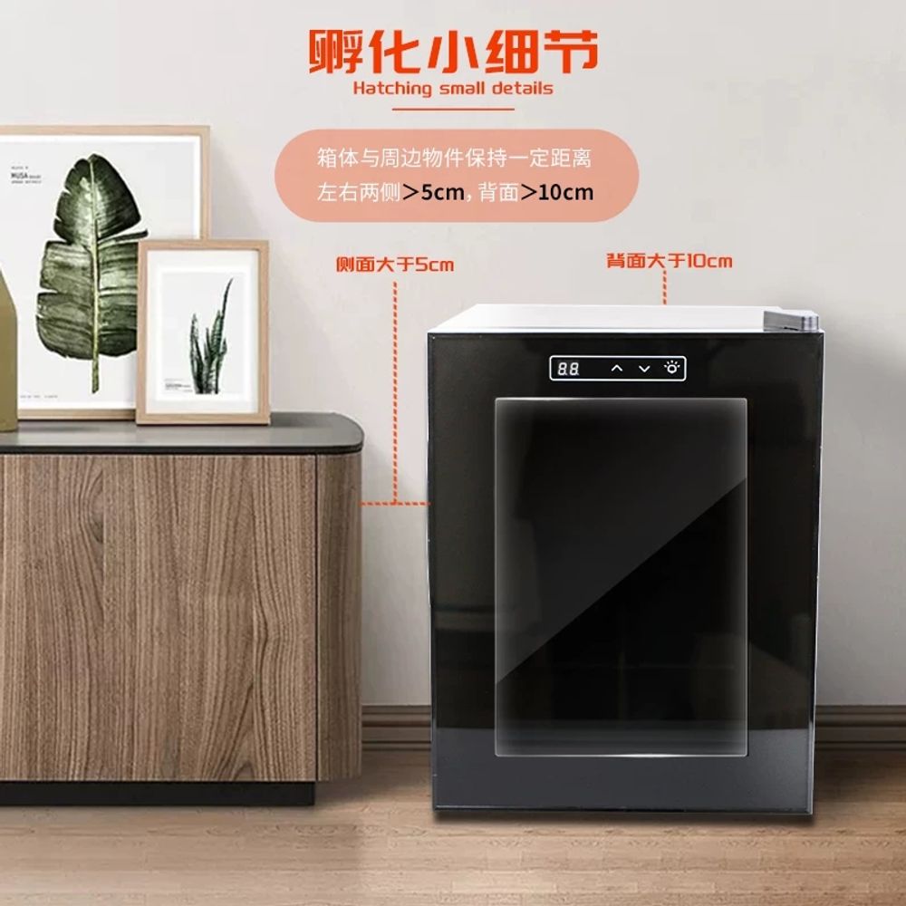 거북이 부화기 인큐베이터 파충류 도마 A. 검정색 투명도어23L220v 즉시 해칭박스 5개 - 상세 이미지 5