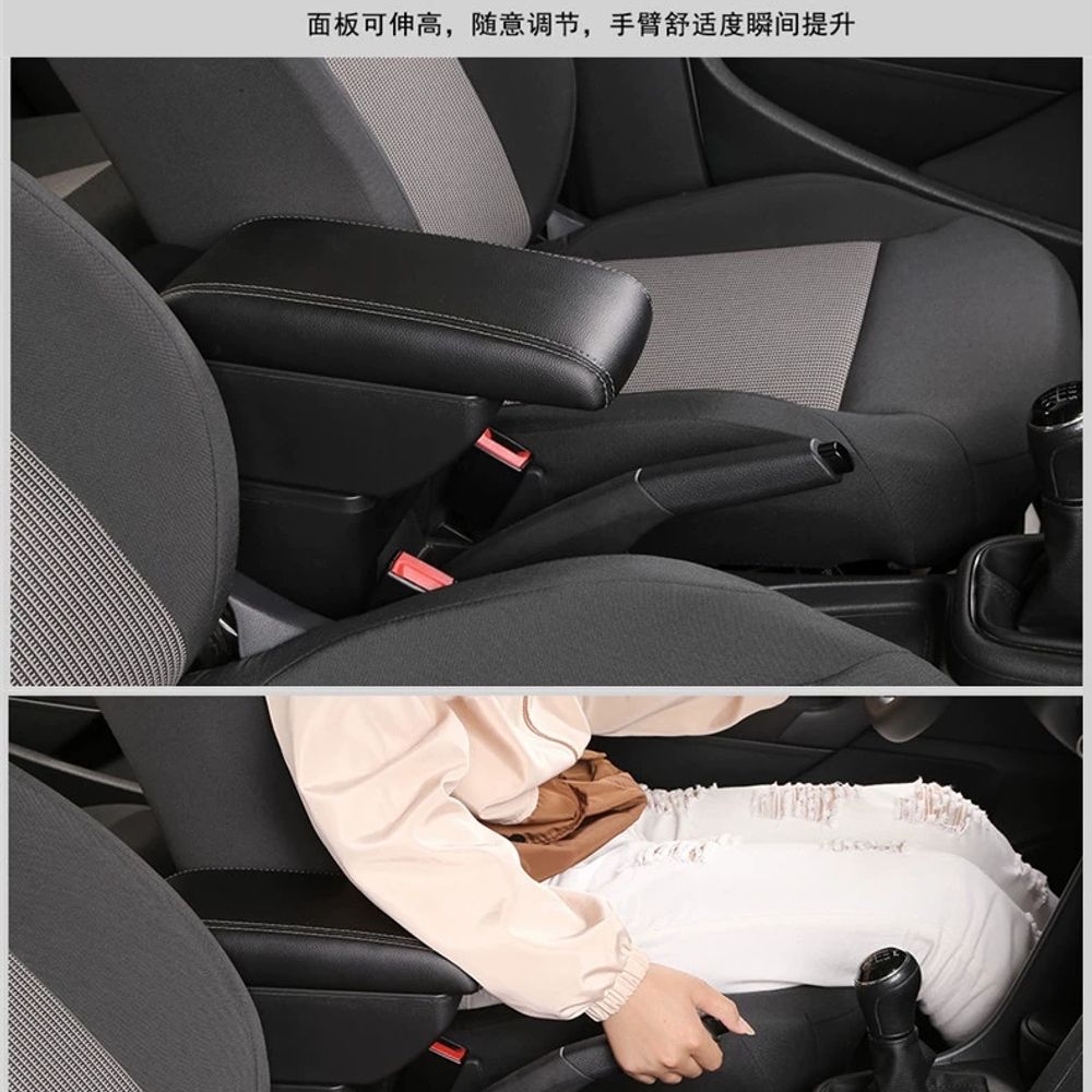 모닝콘솔박스 모닝 팔걸이 수 A. 고속 충전 USB 포트가 있는 0세대 검정색 검정색 와이어, A. 기아 세단 6, A. 플라스틱 천연 가죽 - 상세 이미지 3