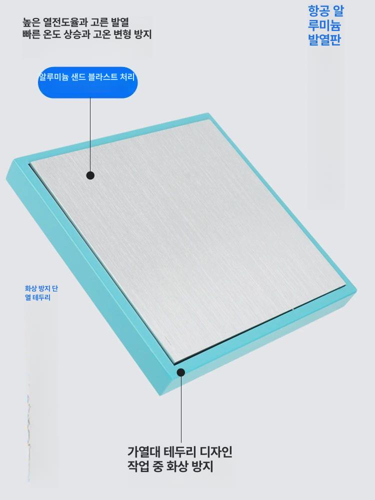 실험실용 회로 PCB 가열기 작업대 크림색 온도조절 땜 엣지 밴딩 20 x 20cm - 상세 이미지 2