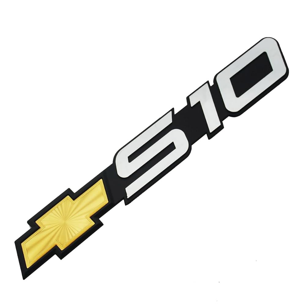 2팩 도어 테일게이트 펜더 엠블럼 S10 (옐로우) 배지 3D 교체품 명판 15629983 94-04 - 상세 이미지 3