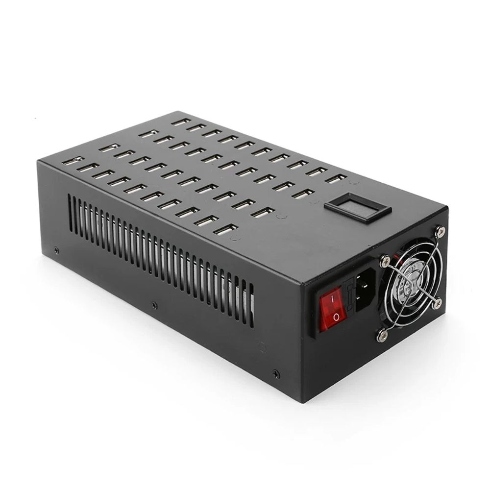 멀티포트충전기 A. 20포트 200W 단일 포트 디지털 디스플레이 무소음 2A 고속 충전 - 상세 이미지 5