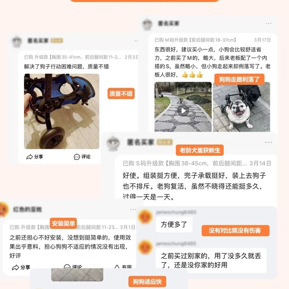 상품 뒷다리 애견 보조기 노견 강아지보행기 - 상세 이미지 5