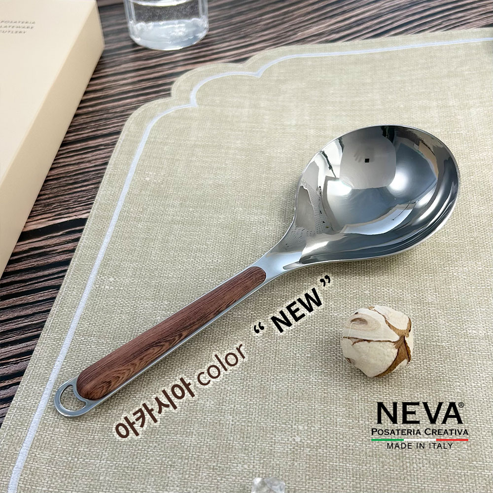 NEVA 네바 이태리 316 유광 미니국자x티포크 세트 요리스푼 집들이 선물 이미지 4