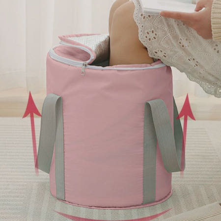 접이식 휴대용 족욕 통 발 담그기 각탕 온열 찜질 피로 회복 혈액순환 발 관리