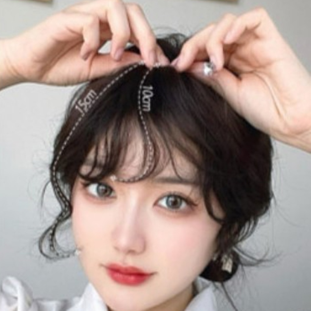 시스루 앞머리 부분가발 자연스러운 웨이브 10~15cm 여성 박대표마켓 - 상세 이미지 3