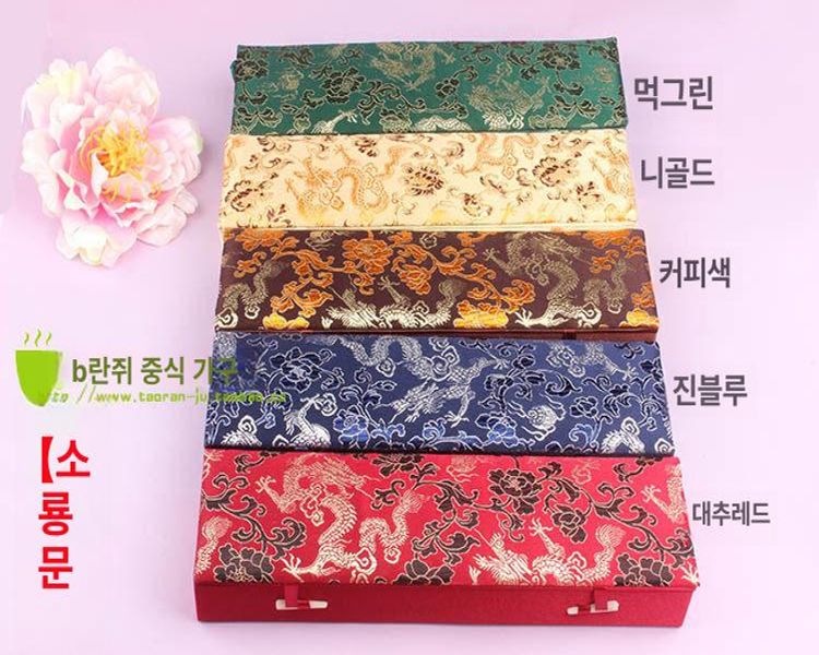 현악기 케이스 고쟁 거문고 아쟁 국악기 보관함 대형 레드 씨 패턴 - 상세 이미지 5