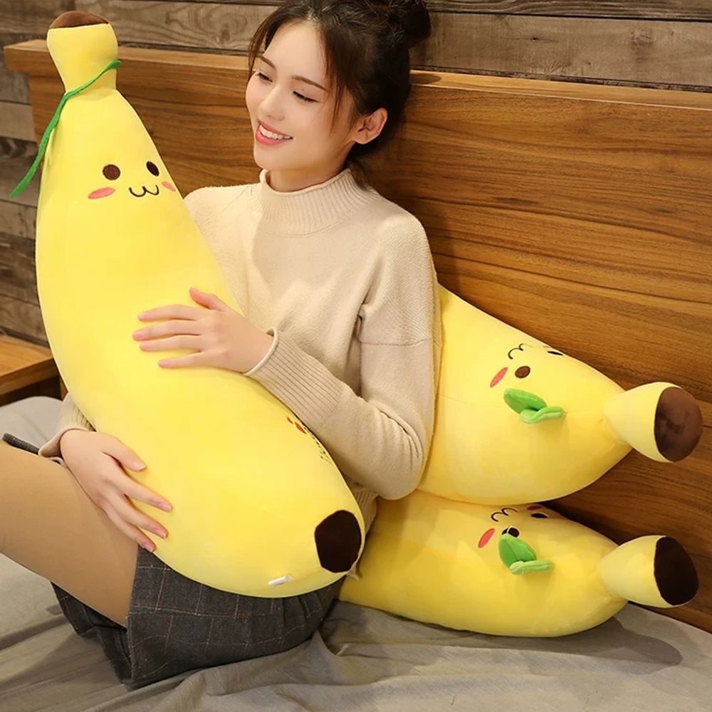 바 A. 노란색 둥근 눈 귀여운 스타일 지퍼 다운 코튼 충전 부드럽고 편안, A. 50cm - 상세 이미지 2