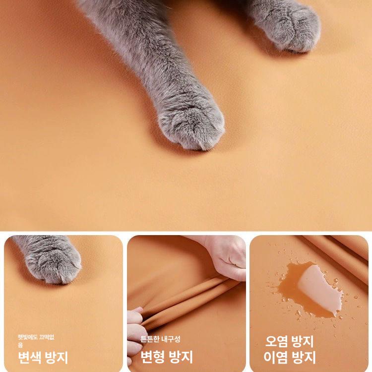 좌식 쇼파배드 라운지 접이식 원룸용 공간활용 카페 소품 70cm 폭 프리미엄 오렌지 - 상세 이미지 5