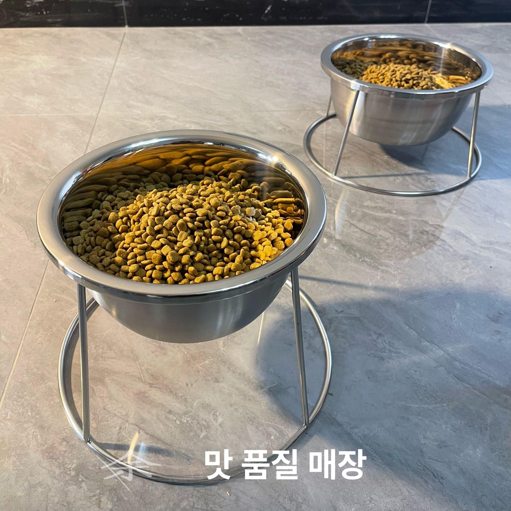 개밥그릇 믹싱볼 스탠드 조리대 정리용 쿠킹볼 거치대 베이킹 도구 고품질 400ml 0.4kg - 상세 이미지 3
