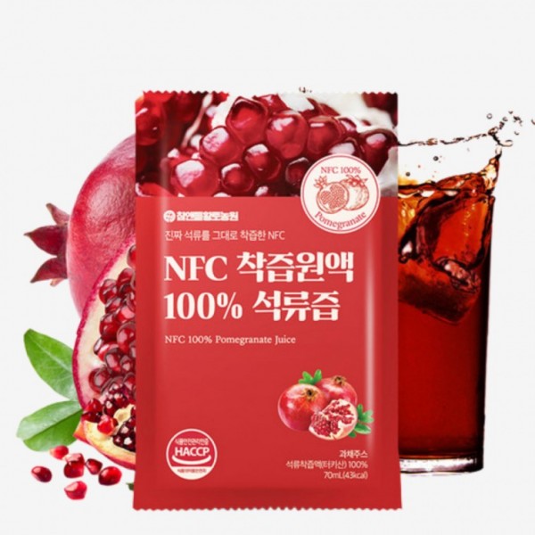 NFC 착즙 석류즙 에스트로겐 식품 중년여성 엄마선물 석류 엑기스 음료 100포 - 상세 이미지 2