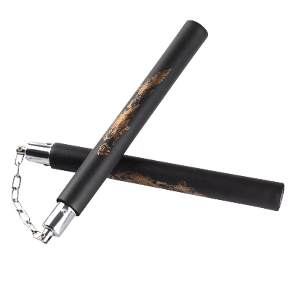 흑단 나무 쌍절곤 연습용 무술 쌍절봉 초급자 삼절곤 연 A. Hot Martial Arts Foam Nunchus Nunchaku tern Blac - 상세 이미지 2