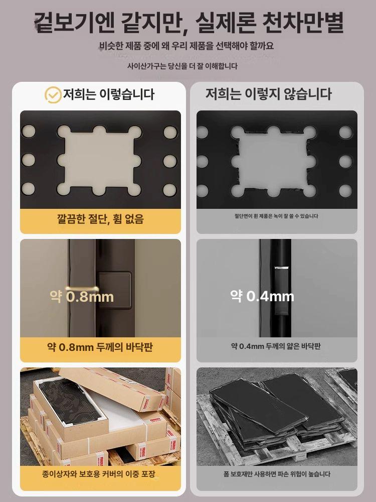 타공판 벽부착 스테인레스 걸이대 철판 소품걸이 공구정리 벽선반 - 상세 이미지 2