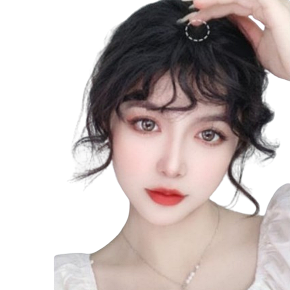 시스루 앞머리 부분가발 자연스러운 웨이브 10~15cm 여성 박대표마켓 - 상세 이미지 4