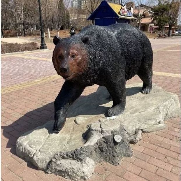 반달곰 조각상 정원조형물 야외장식 인테리어 오브제 카페 장식품 - 상세 이미지 2