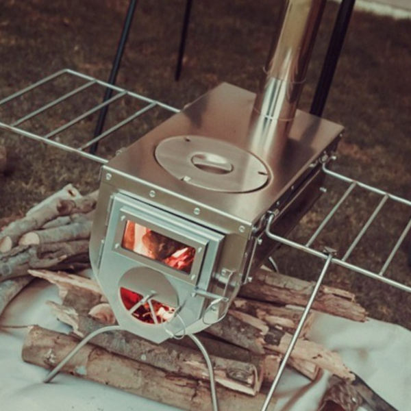 캠핑 스텐레스 화목난로 스토브 연통 가방포함