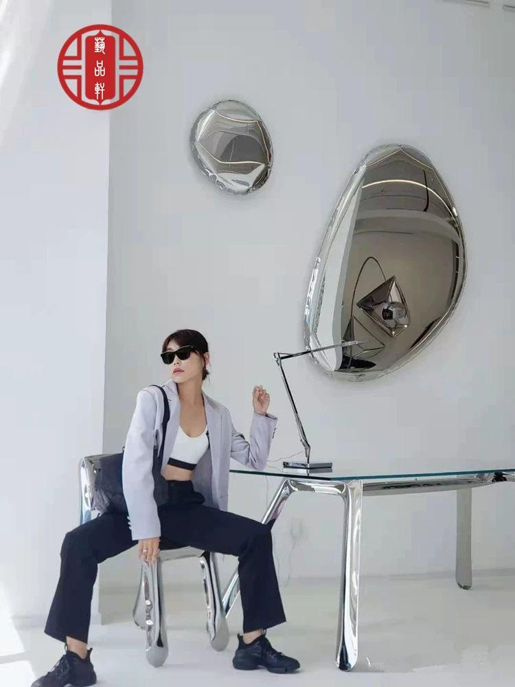 비정형 거울 인테리어 미러 스텐 벽거울 북유럽 카페 거실 장식 - 상세 이미지 2