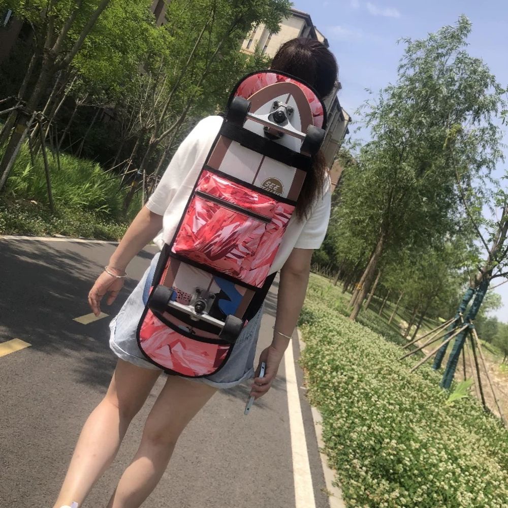 스케이트 보드 가방 크로스백 백팩 댄싱 롱보드 세트 휴대용 이미지 6