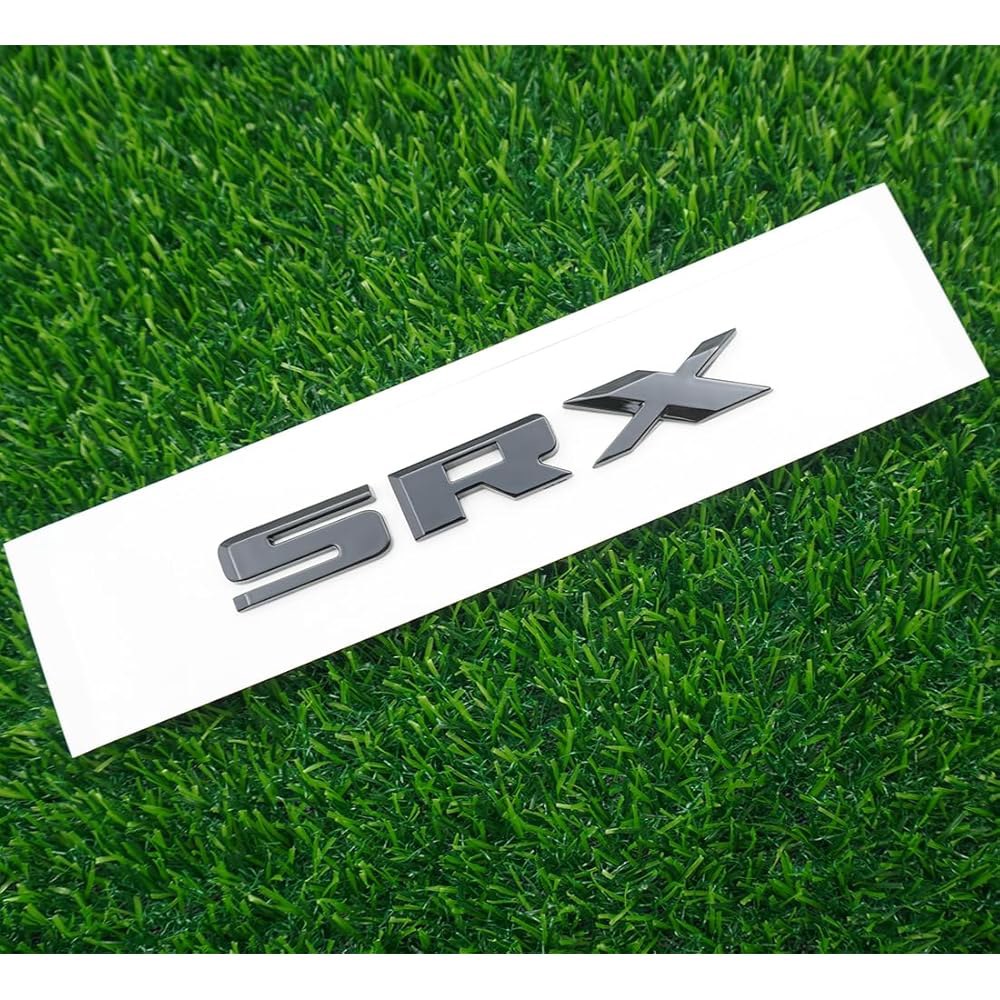 1Pc SRX Emblem Rear Trunk for Decklid (Gloss Nameplate Letter 3D Badge Replacement Black) - 상세 이미지 3