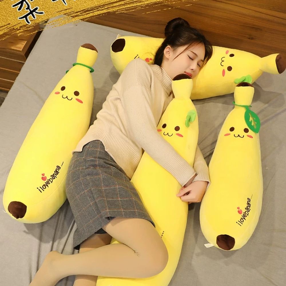 바 A. 노란색 둥근 눈 귀여운 스타일 지퍼 다운 코튼 충전 부드럽고 편안, A. 50cm - 상품 이미지