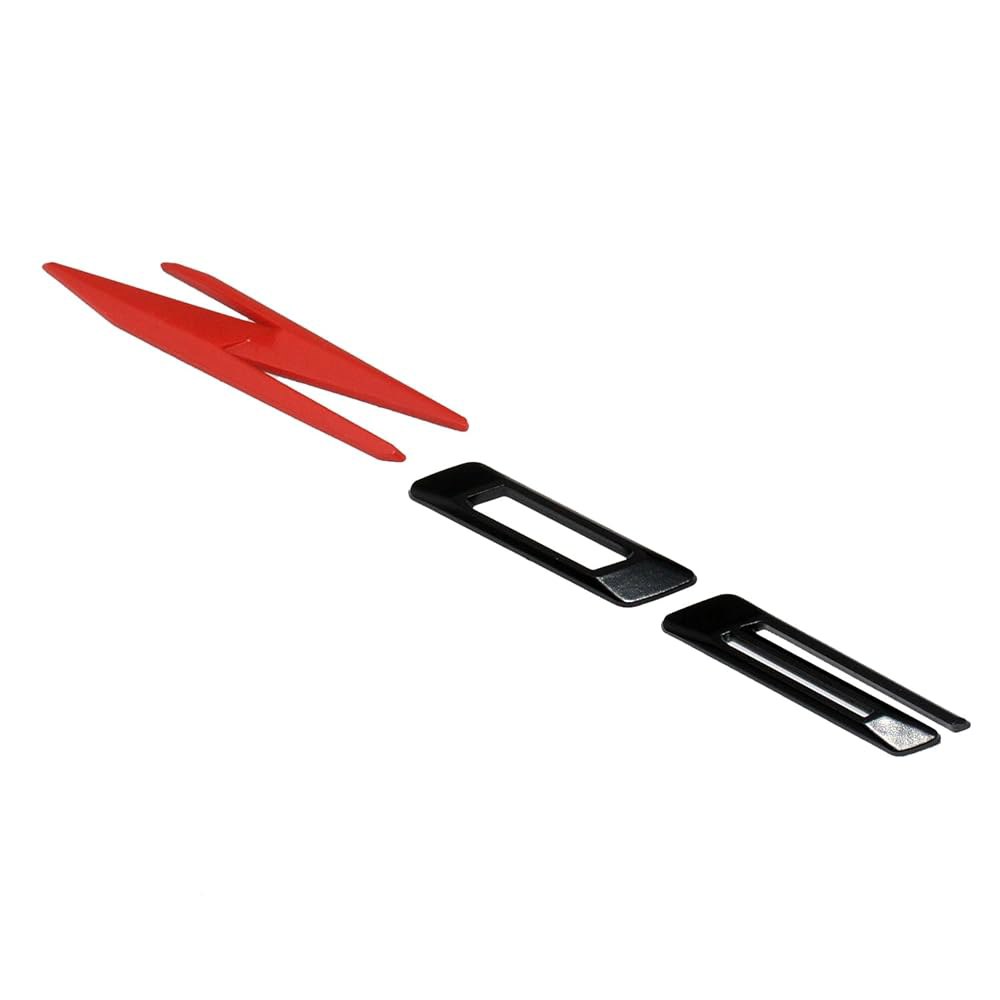 2Pcs Z06 Emblems 3D Badge 2020-2022 85623536 Red) Replacement C8 (Black Nameplate for Letter - 상세 이미지 3