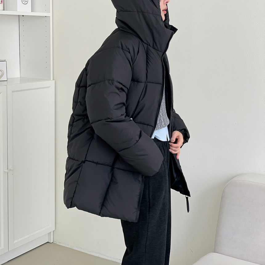 하프패딩 미디패딩 여성중기장패딩
