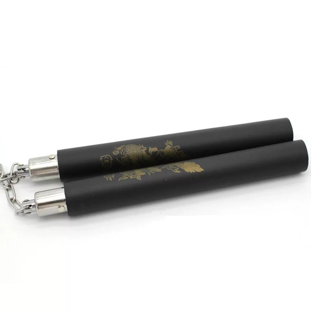 흑단 나무 쌍절곤 연습용 무술 쌍절봉 초급자 삼절곤 연 A. Hot Martial Arts Foam Nunchus Nunchaku tern Blac - 상세 이미지 4