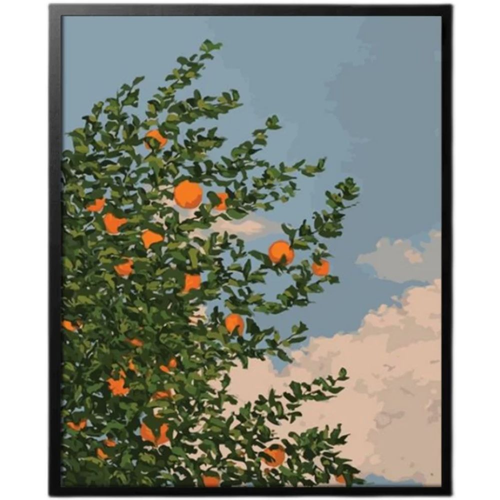 보석십자수 풍경 대형 구름 갈매기 50x70 D A. DIY 디지털 유화 풍경화 풍경 유화 거실용 수제 색칠 장식 힐링 및 미니멀리즘 스타일 - 상세 이미지 5