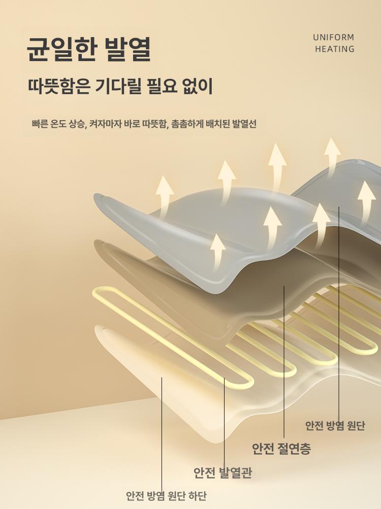 강아지 온열매트 전기장판 따뜻한 담요 방수 온도조절 어드밴스드그레이 9단 30 35cm 2.5kg - 상세 이미지 3