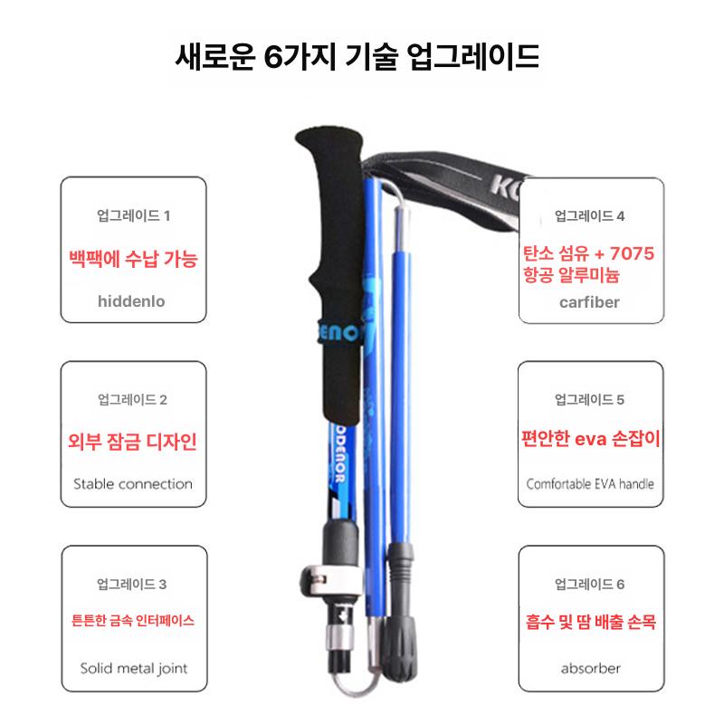 디지털 GPS LCD 디스플레이 야외용 기압계 등산용 블루 접이식 롱 - 상세 이미지 4