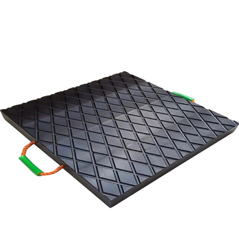 크레인 받침대 아웃트리거 스카이차 바닥판 보호 유압 400 크레인 400x50mm 5 10t - 메인 이미지