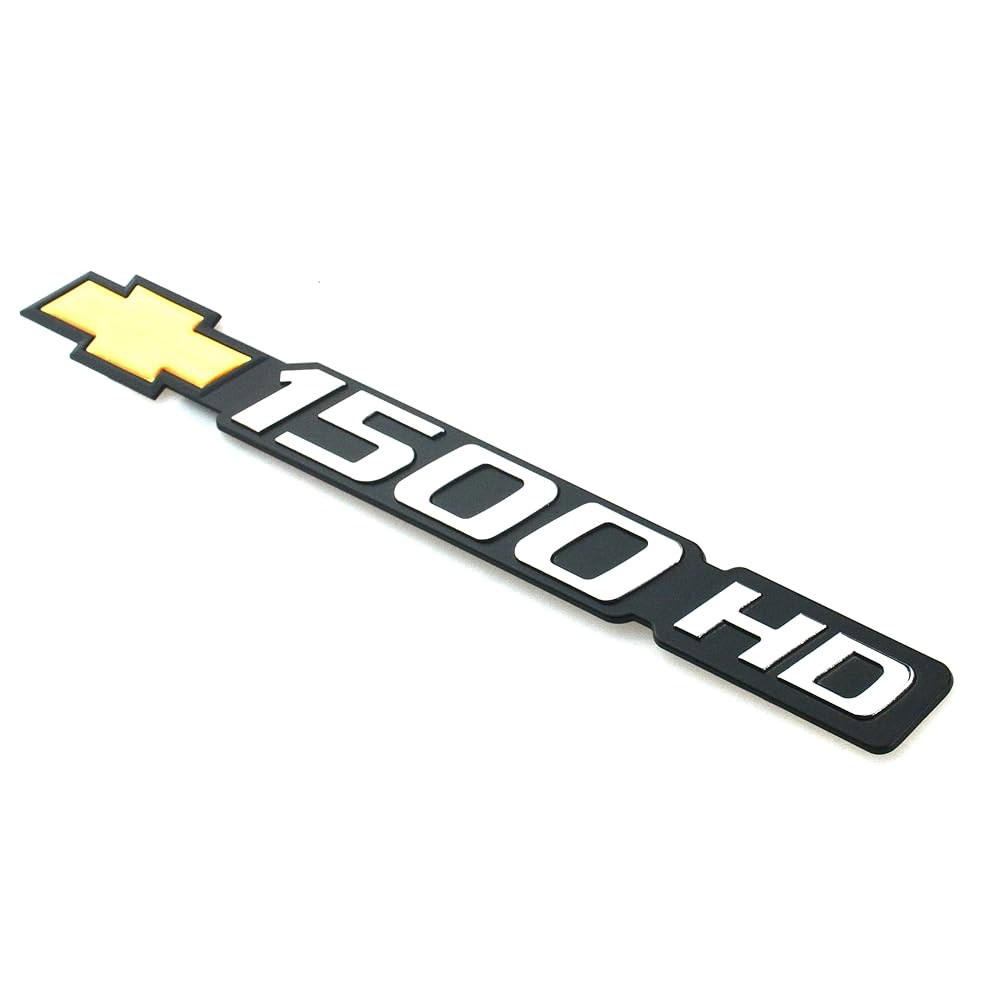 전면 도어 테일게이트 엠블럼 3D HD 배지 15238446 명판 2001-2007 1500HD 레터 교체품 (옐로우) 1500 - 상세 이미지 2