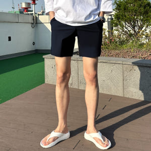 1+1 남자 린드 여름 냉장고 아이스 밴딩 반바지 빅사이즈 착용 후기 | 사이즈/핏 총정리 - 상품 이미지 1