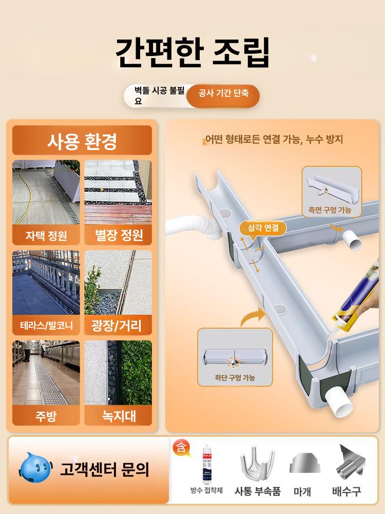 u형 pe 배수로 벤치플륨관 수로관 플륨관 커버 흄관 덮개 배수관로 - 상세 이미지 4