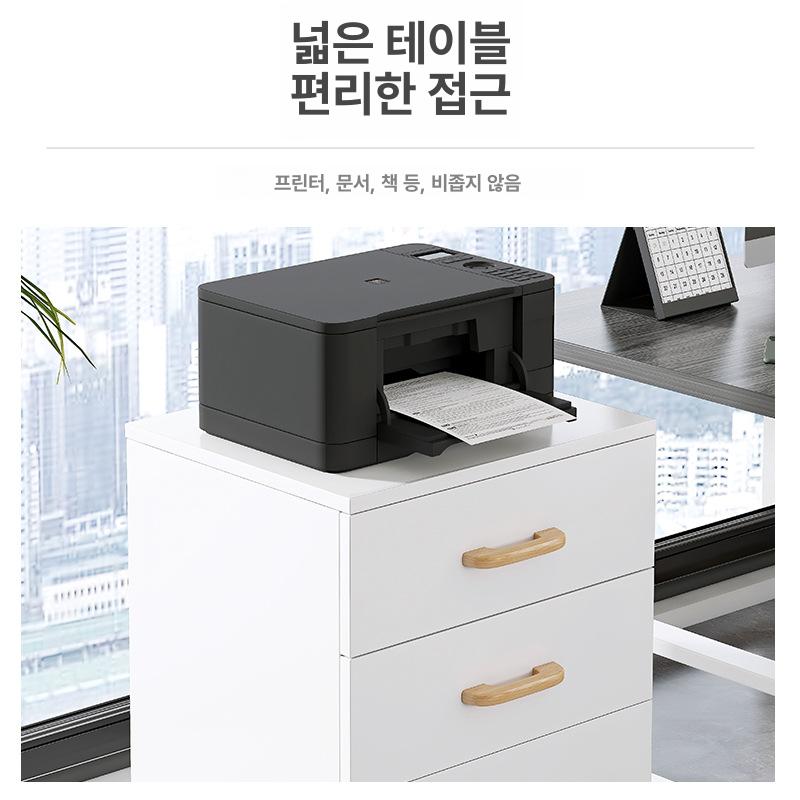 책상서랍 서랍장 이동식 슬림 사무실 바퀴형 테이블 캐비넷 캐비닛 - 상세 이미지 4