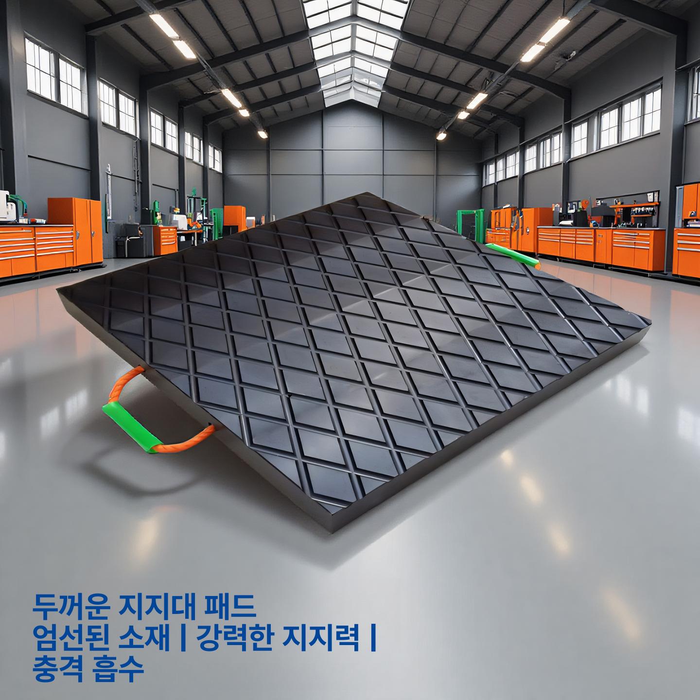 크레인 받침대 아웃트리거 스카이차 바닥판 보호 유압 400 크레인 400x50mm 5 10t - 상세 이미지 2