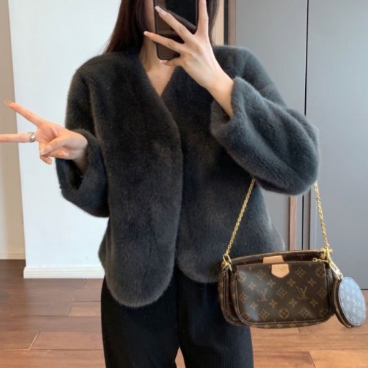 여자 점퍼 겨울 아우터 캐쥬얼 숏 자켓 방한 잠바 가을 봄 따뜻한 학생 퍼 털 패션 무지 - 상품 이미지