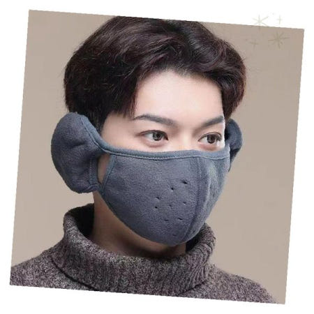 겨울 야외 활동 귀마개 일체형 입 코 보호 방한 마스크 등산 자전거 골프 운동