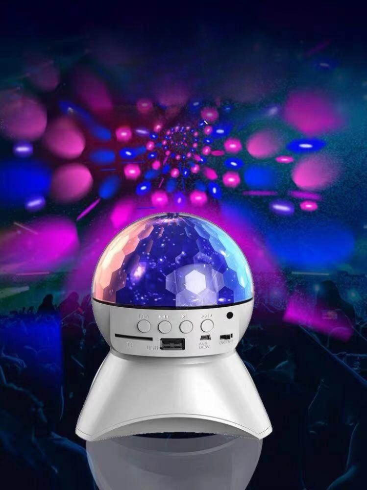 led 미러볼 무선스피커 듀얼 캠핑용 홈파티 차박 노래방 레인보우 휴대용 - 상세 이미지 2