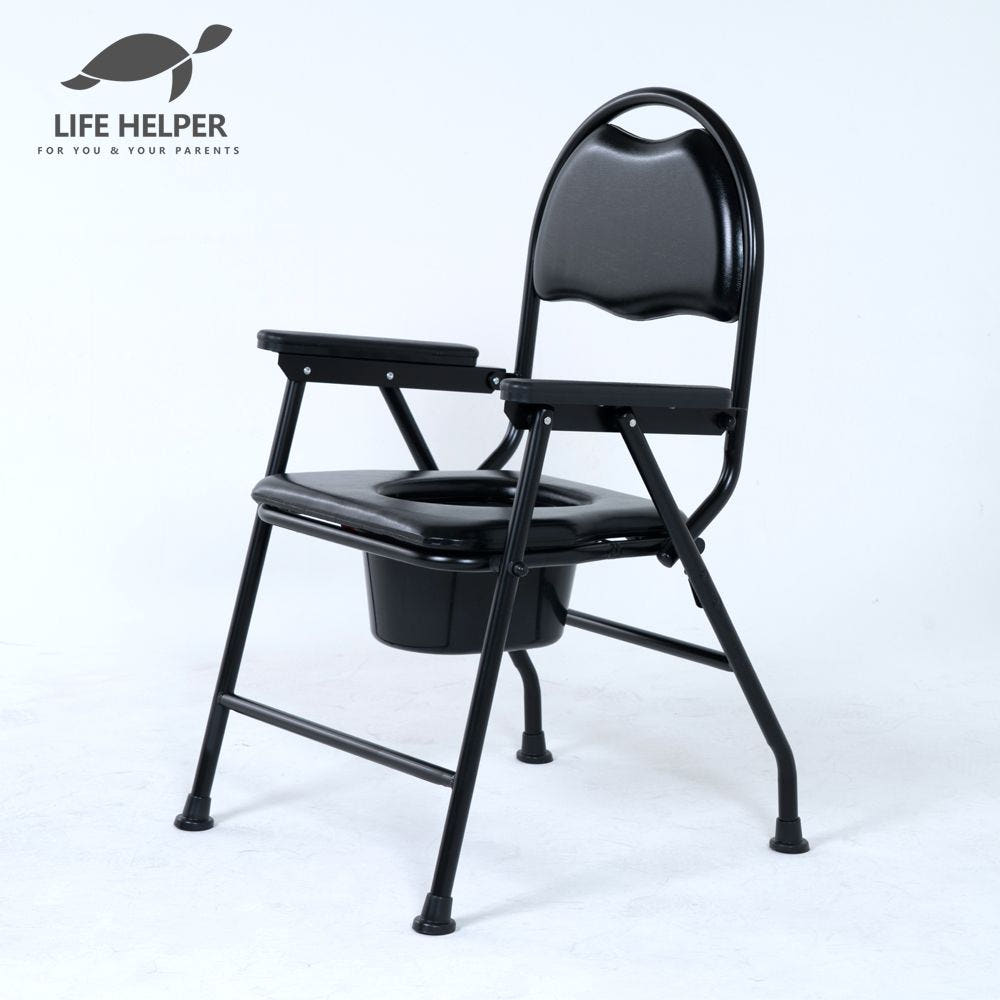 라이프헬퍼 접이식 이동식 화장실 변기 목욕 의자 좌변기 요강 노인 환자 임산부 LH-T1 - 상세 이미지 2