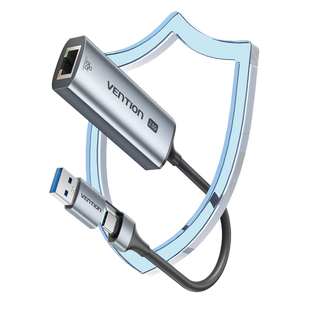 벤션 2in1 C타입 겸용 USB 2.5Gbps 기가비트 인터넷 랜카드 젠더 CFUHB - 상세 이미지 2