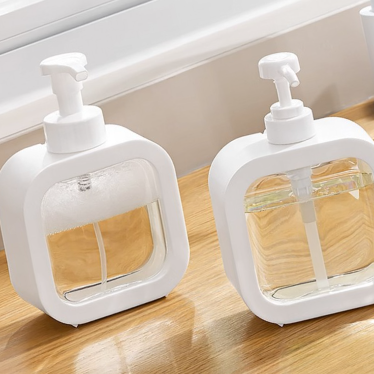 눌러 리필 공병 디스펜서 500ml 일반형 세제통 손세정제통 핸드워시통 주방세제디스펜서 샴푸디스펜서 - 상품 이미지