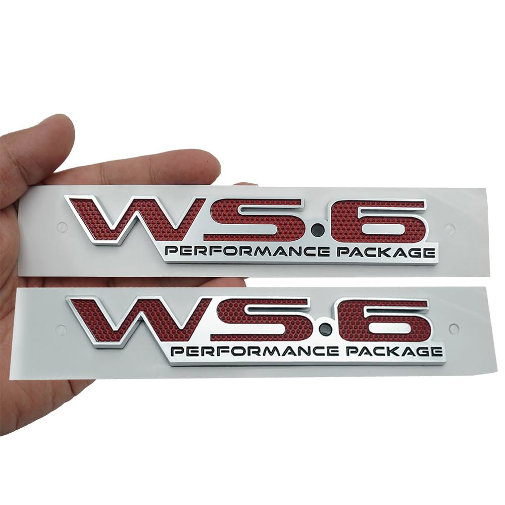 2Pc Pontiac Firebird Trans Am Nameplate WS6 3D (Chrome 1996-2002 Black) Bumper Performance Replaceme - 상품 이미지