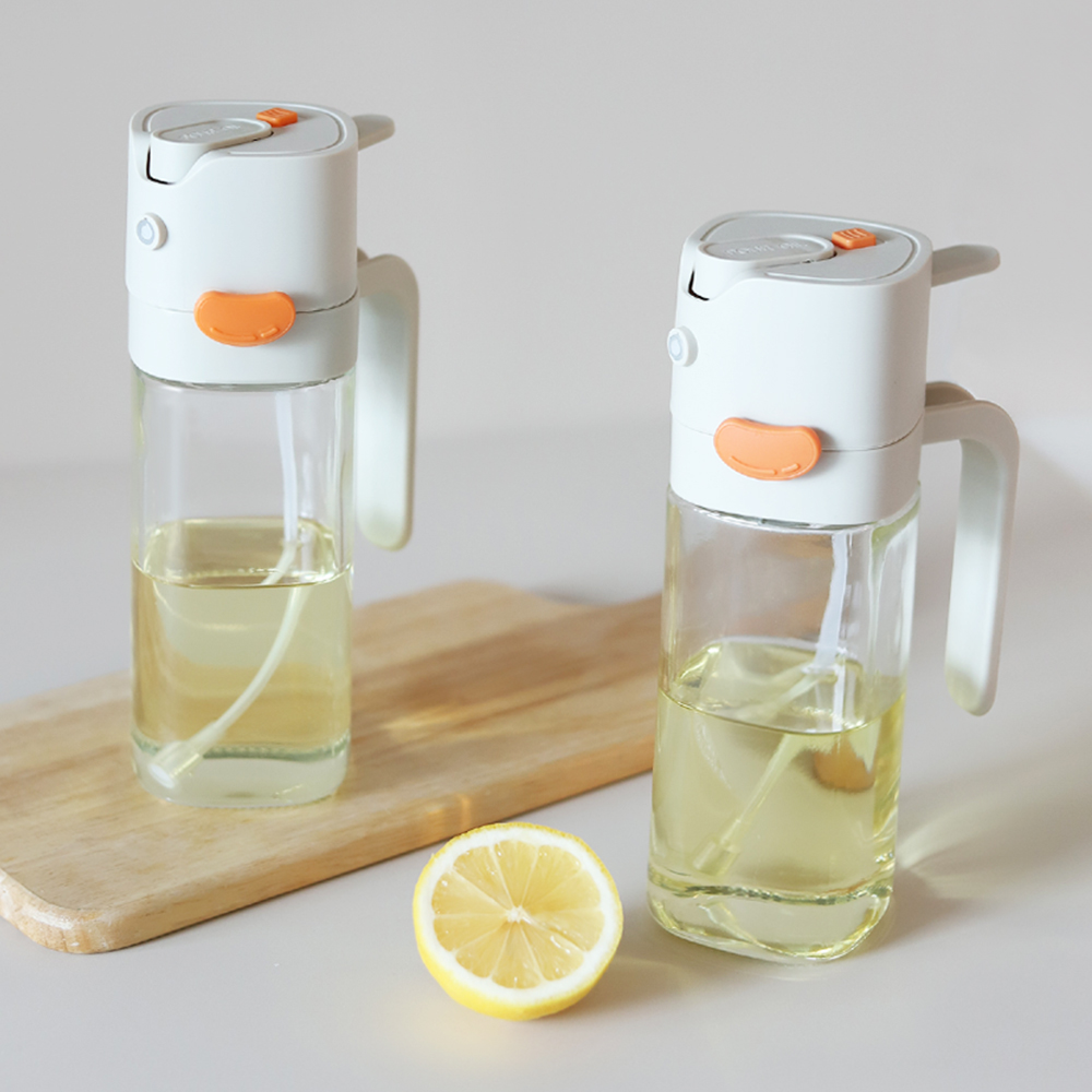 자동개폐 오일스프레이 500ml / 분사형 오일병 유리 디스펜서 기름병 분무기 - 상세 이미지 2