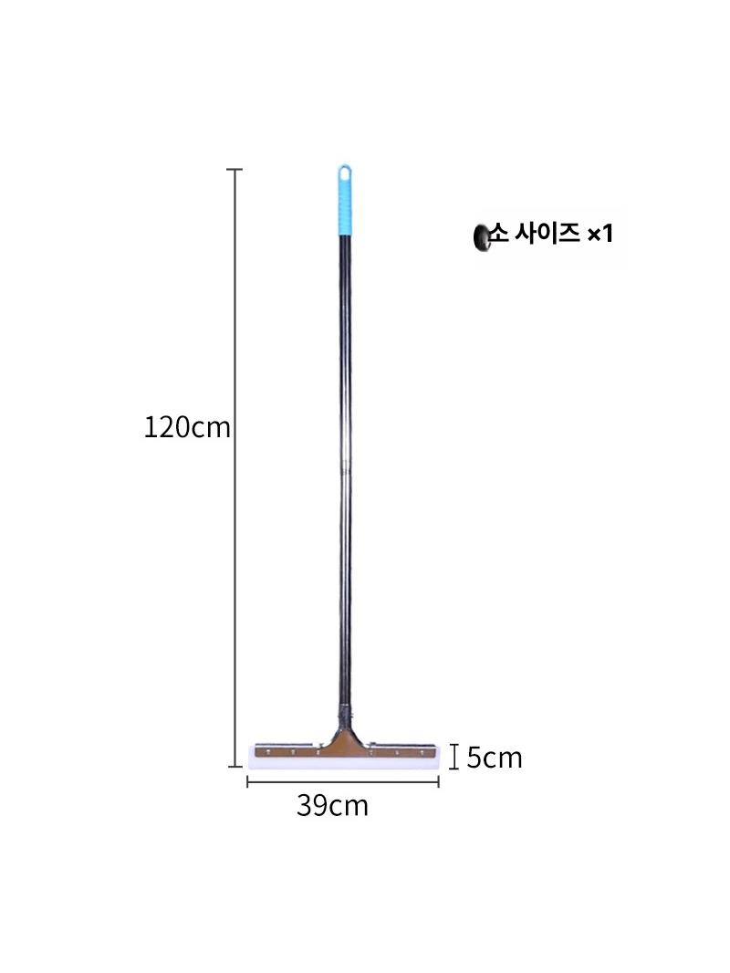초대형 밀대 코트 막대걸레 고무 공장 물기제거 대형 60cm 블랙 러버 초두꺼운 - 상세 이미지 4