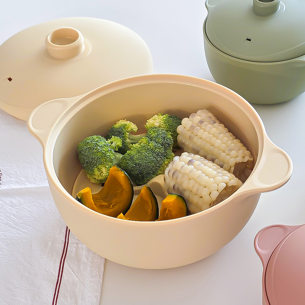 이디프 실리콘 찜기 국산 계란찜 이유식 멀티 찜기 1300ml - 상품 이미지