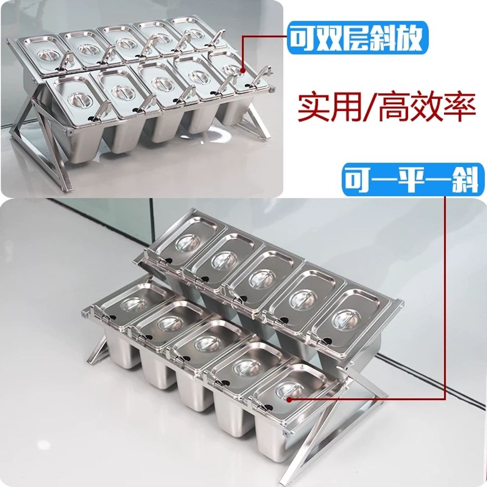 조미료 선반 수납 싱크대 보관 조미료보관 반찬통 업소용 양념통 - 상세 이미지 4