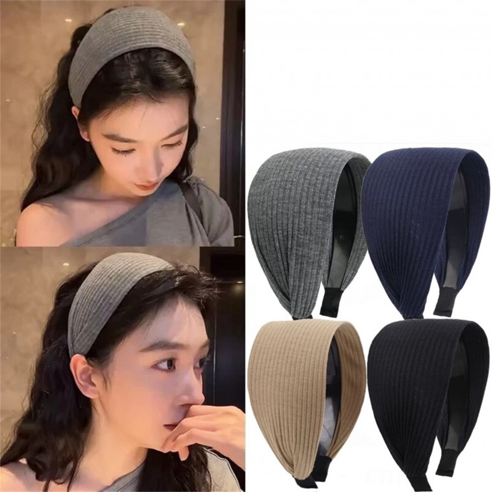 빅와이드 골지 헤어밴드 넓은 머리띠 정수리 커버 박대표마켓 - 상세 이미지 3