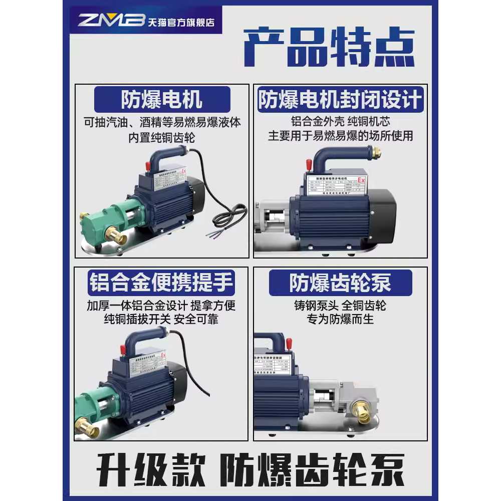 기어펌프 유량 농기계 저압 고유량 급유 모터 페인트 750W 30L 220V - 상세 이미지 2
