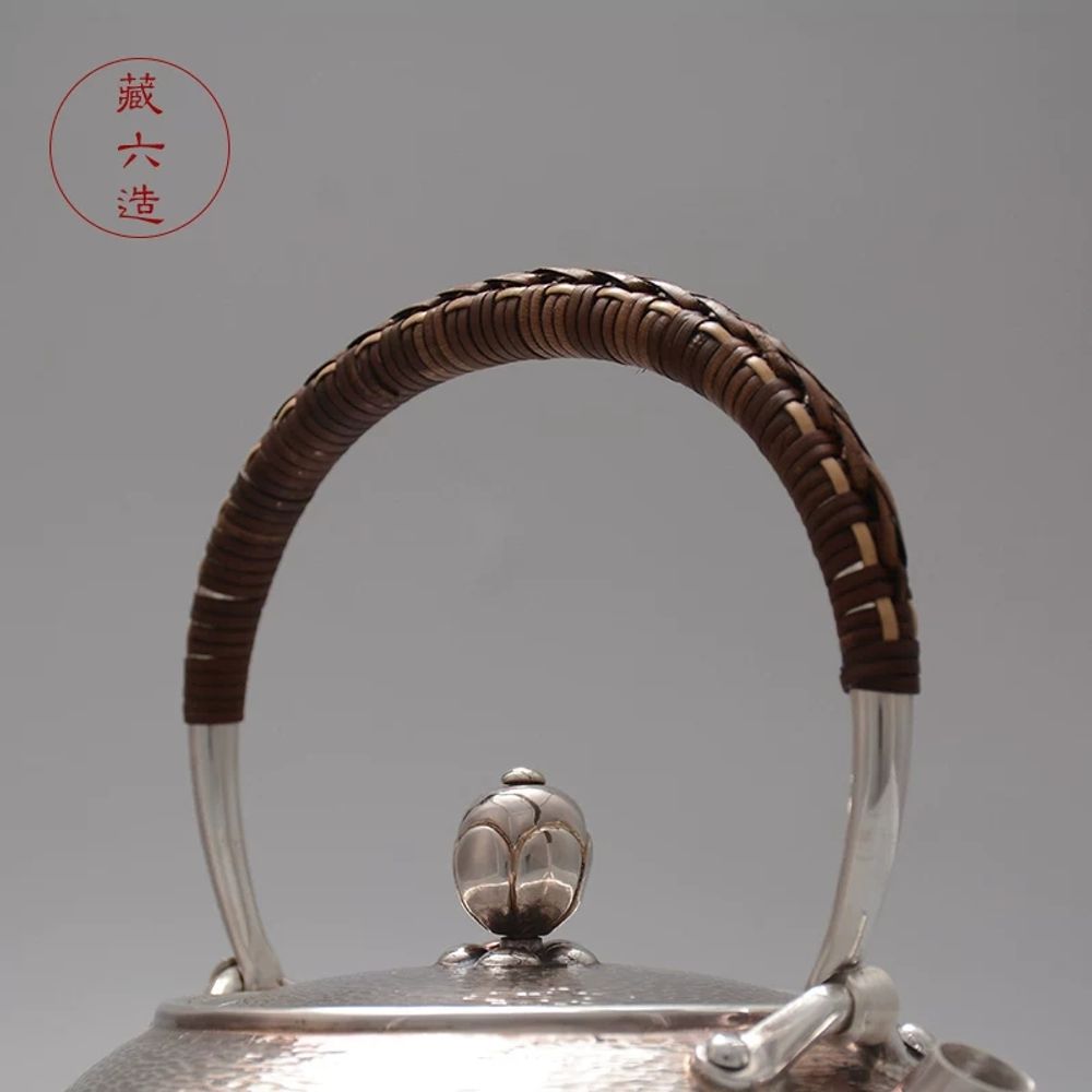 은주전자 차 은다기 수제 순수 수공예 A. 중청천은냄비약 600ml, A. 600200ml - 상세 이미지 5