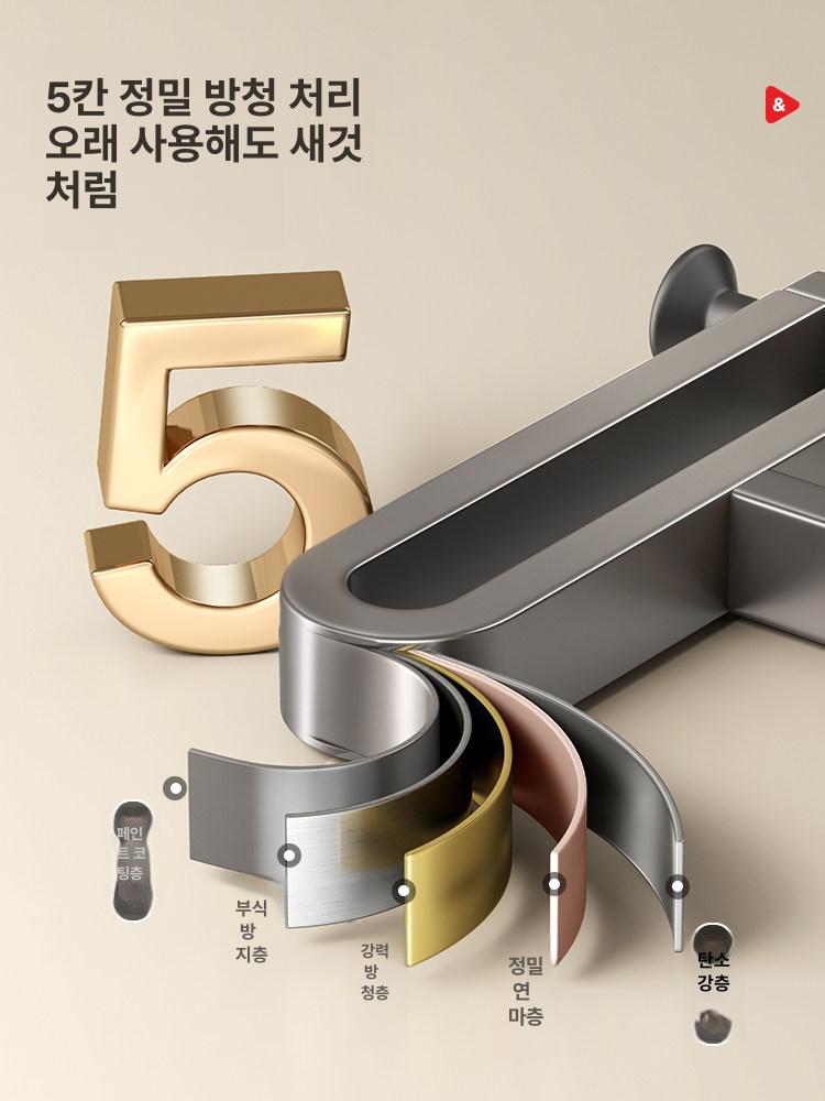 창문형 컵건조대 설거지 정리대 확장 건조대 기둥식 선반 건메탈그레이 더블 86cm - 상세 이미지 3